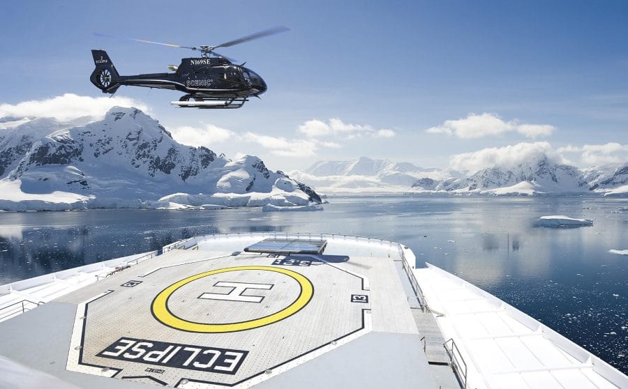 Scenic Eclipse – Helicopter Heli Deck Antarctica