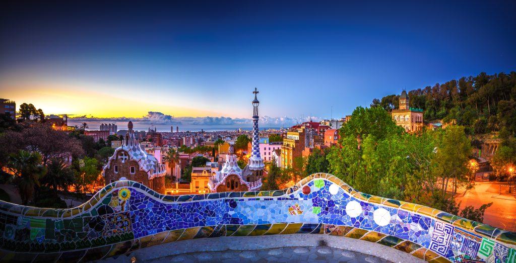 Sunrise in Barcelona