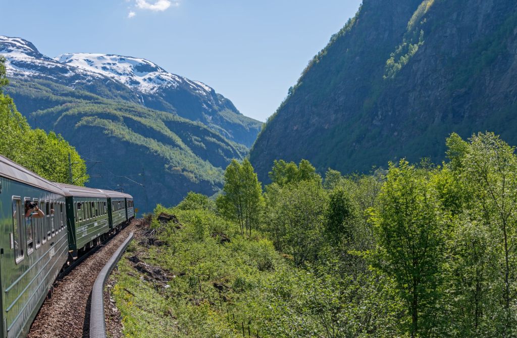 Flamsbana, the famous train line in Norway.