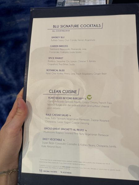 Celebrity Edge Blu Restaurant