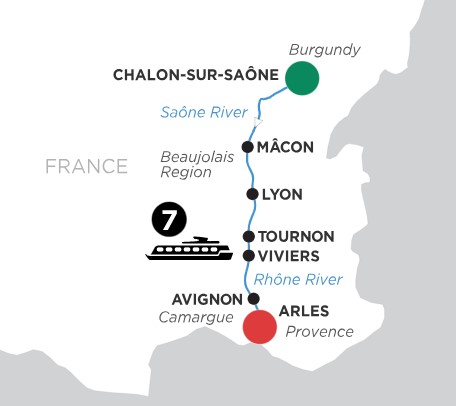 Chalon to Arles