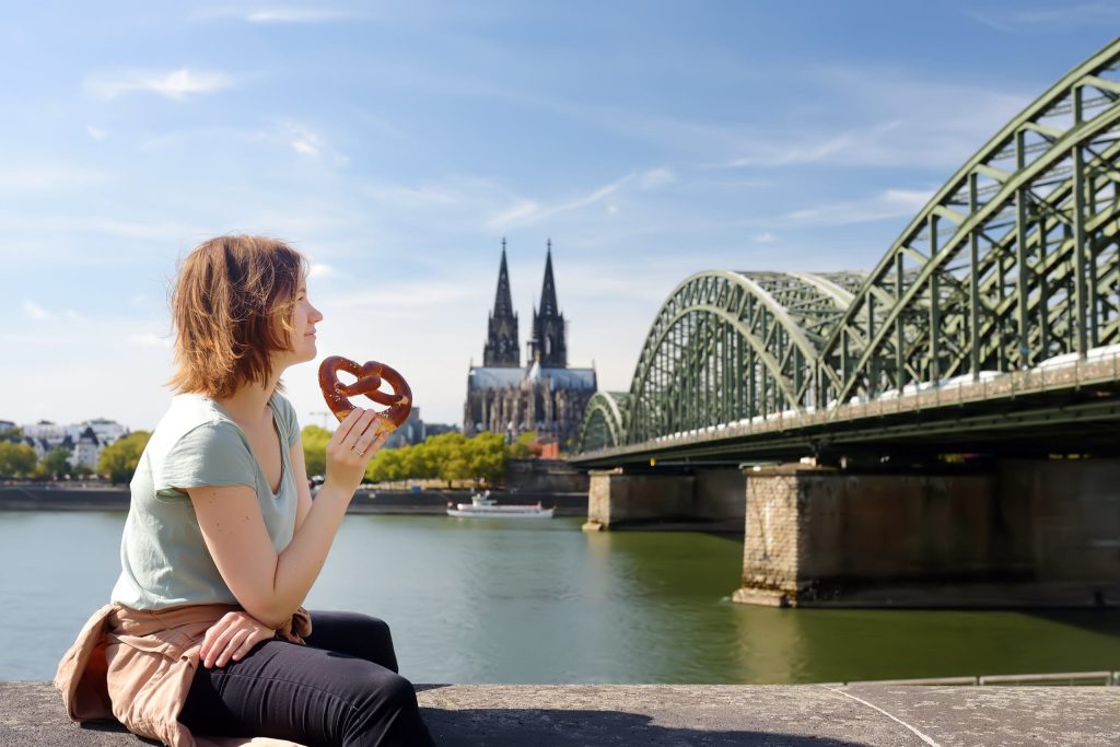 Cologne Cathederal with Woman 1