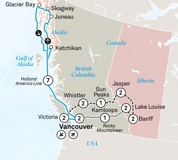 Icons of Western Canada & Alaskan Cruise