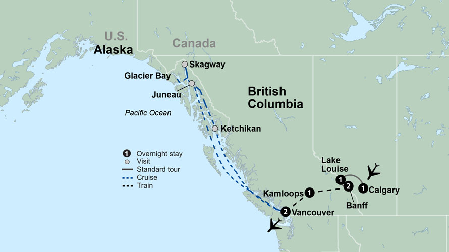 Canadian Rockies and Alaska's Inside Passage