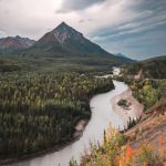 Glacier View on Alaska cruise looking down the Matanuska River