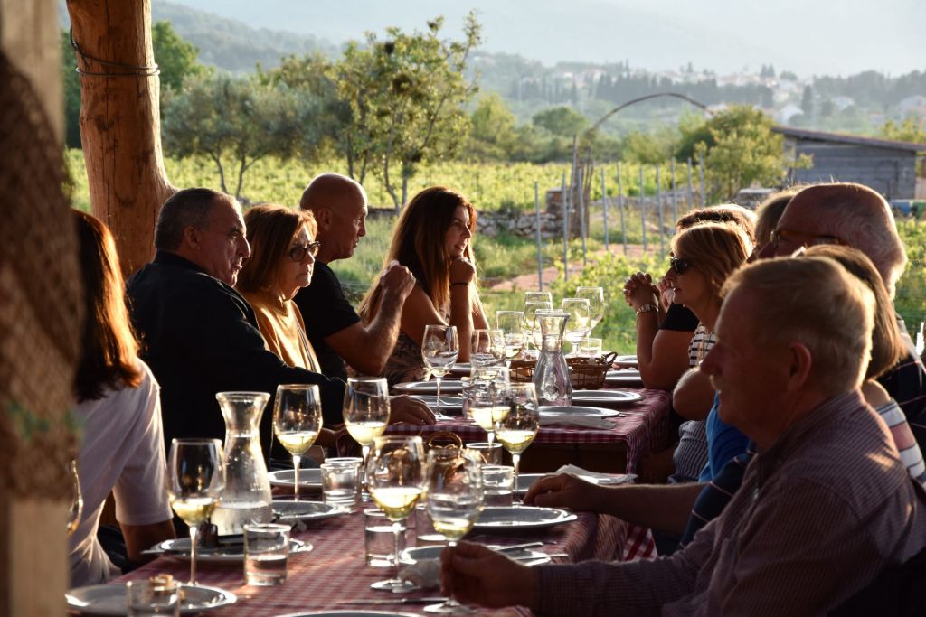 Dining at Hora Estate, Stari Grad Plain, Hvar