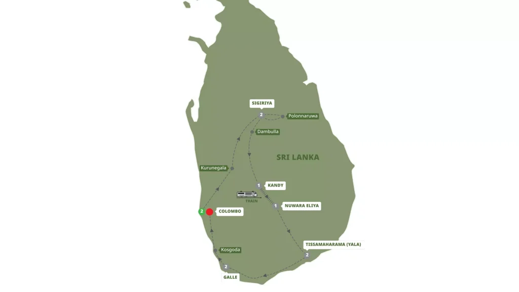 Sri Lanka map