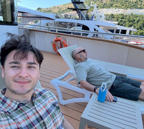 Marc on MS Suzana's Sunbeds