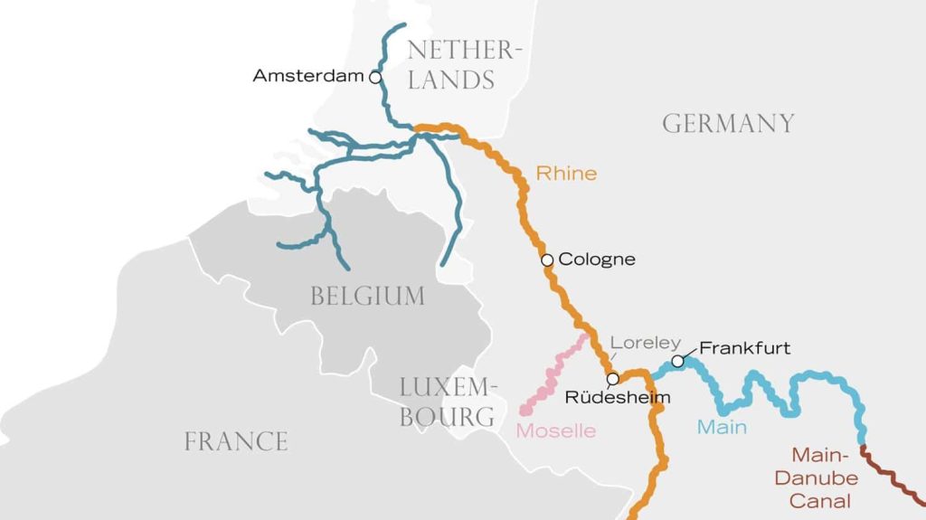 Riverside Xmas Cruise Map