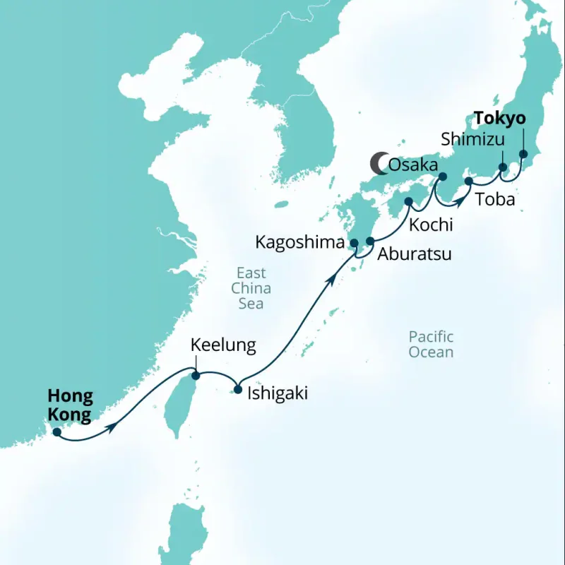 Taiwan & Japan cruise