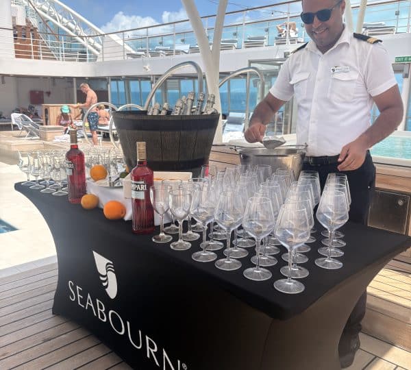 Caviar in the Pool Seabourn