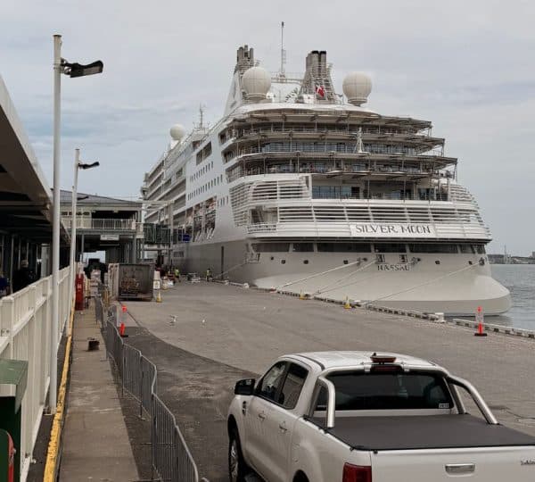 Silver Moon Docked in Melbourne