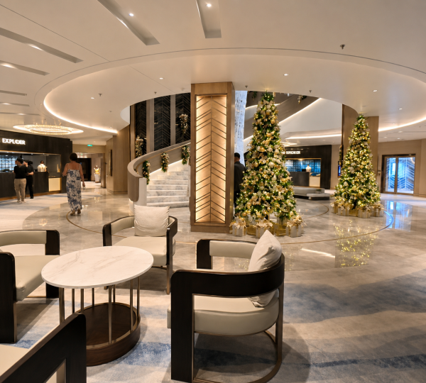 Main Atrium and Lobby Onboard Oceania Allura