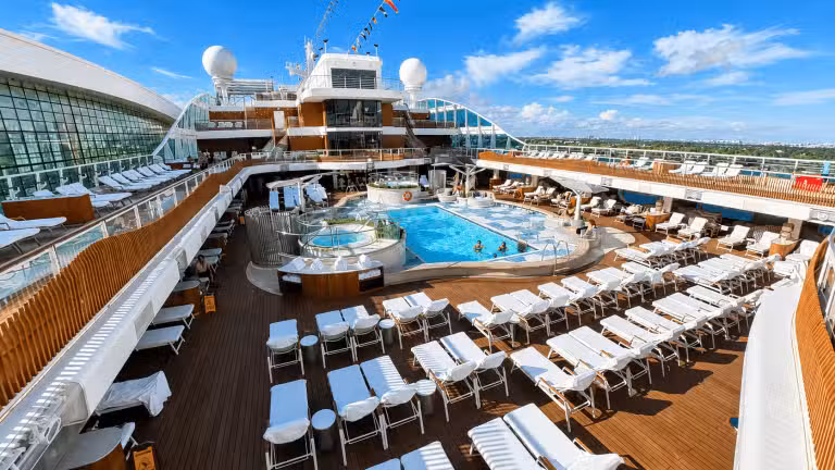 Oceania Allura Review Pool Deck