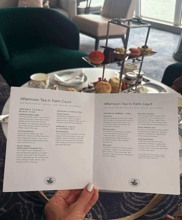 Afternoon tea in Palm Court