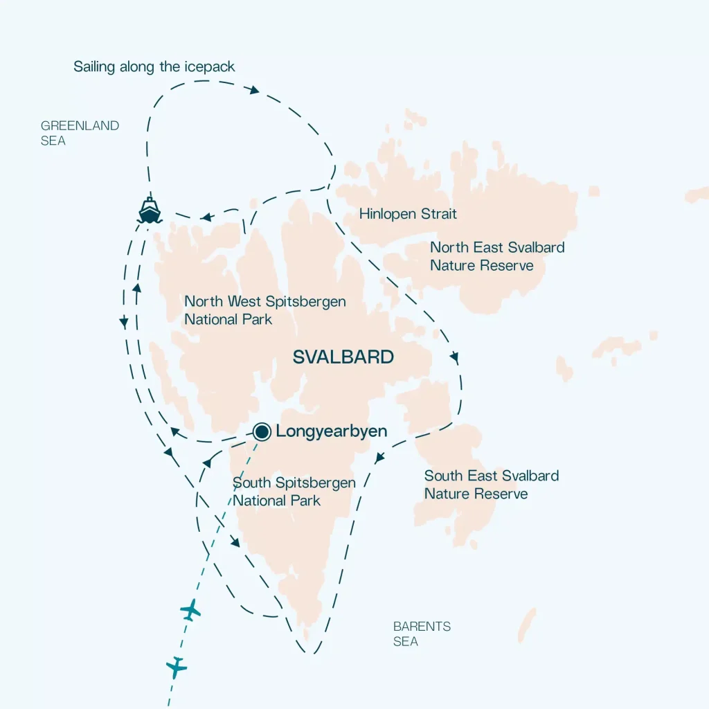 Svalbard Map Swan