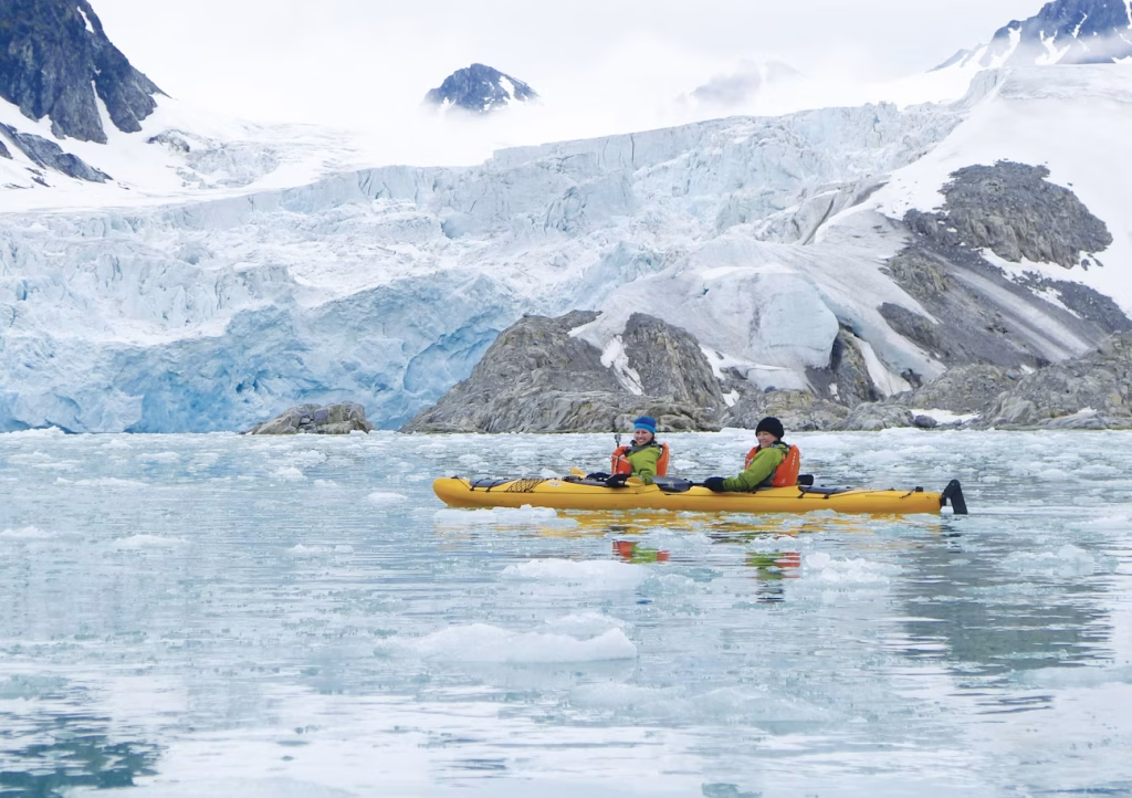Kayaking in Spitsbergen Svalbard