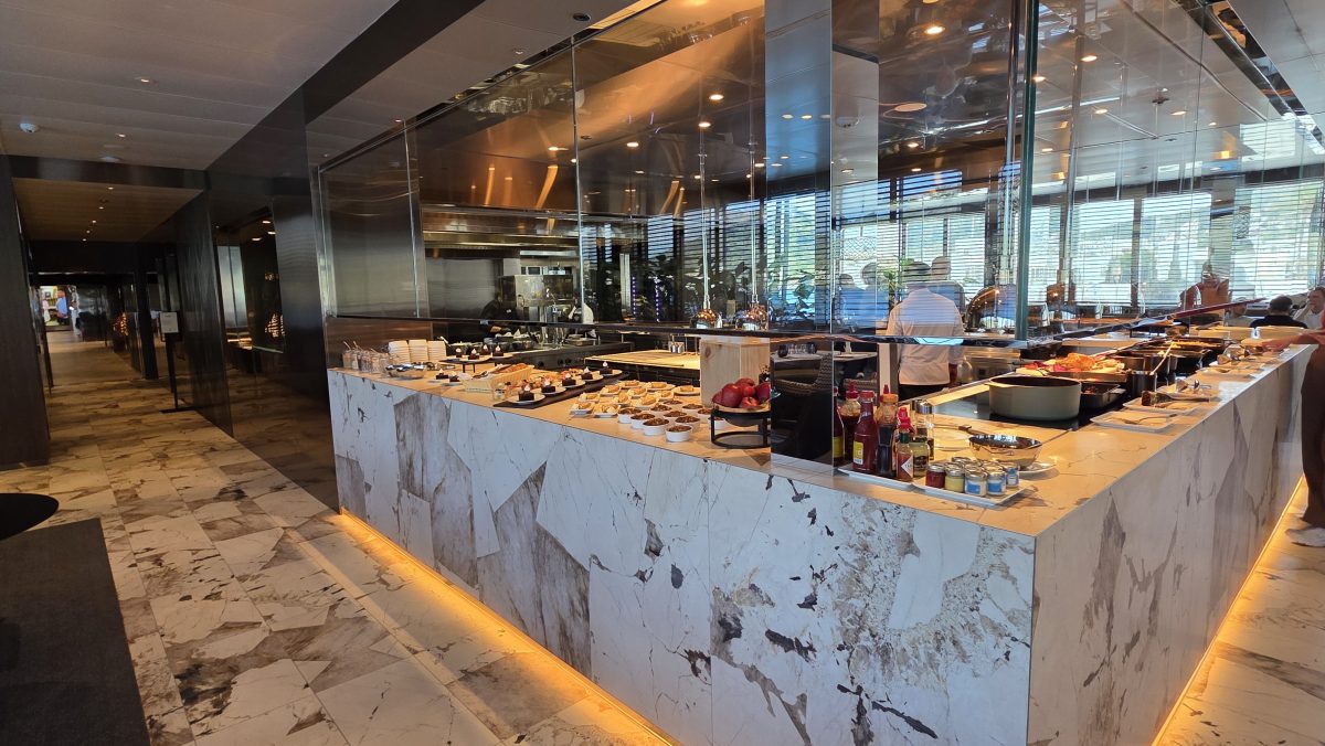 La Cucina (Main Restaurant) Buffet on the Emerald Kaia Superyacht