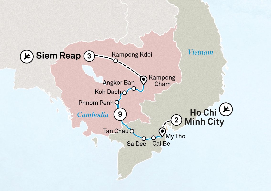 Scenic Treasures of the Mekong Map
