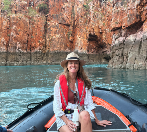 Ponant Kimberley Cruise Review - Girl on a zodiac boat exploring The Kimberley