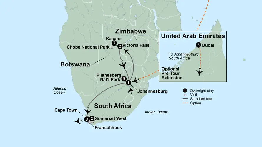 South Africa map